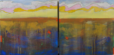 Landscape diptych
